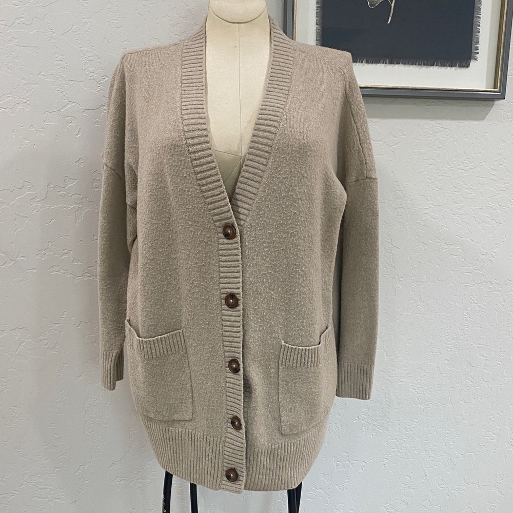 Torrid Tan Cardigan Sweater size 1
